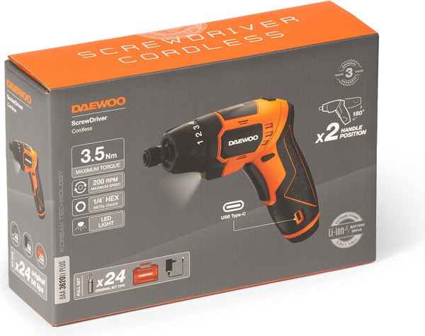 Изображение товара Электроотвертка Daewoo Power DAA 3620Li Plus