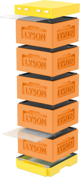 Изображение товара Улей Lyson Рута На 12 Рамок / KR125ORY (оранжевый/желтый)