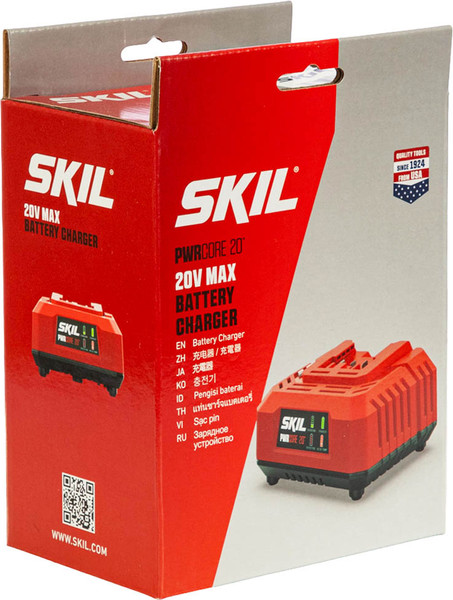 Изображение товара Зарядное устройство для электроинструмента Skil SC0060 PWRCORE 20 60W / SC0060SE00