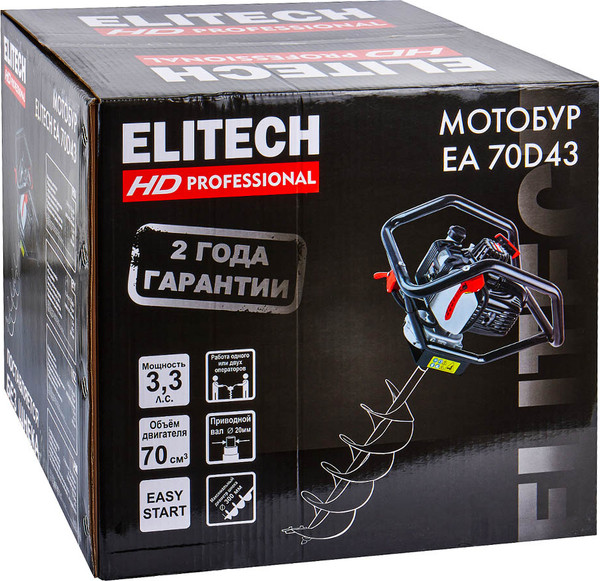Изображение товара Мотобур земляной Elitech EA 70D43 / 209381