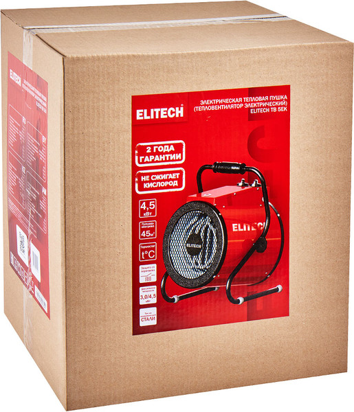 Изображение товара Тепловая пушка электрическая Elitech ТВ 5ЕК / 190732