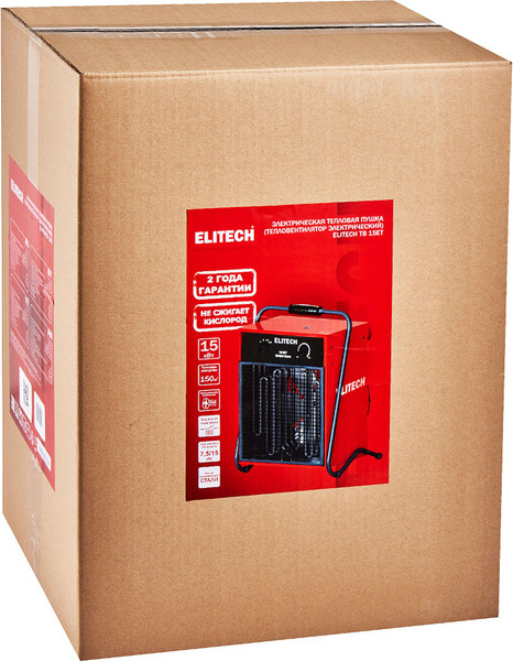 Изображение товара Тепловая пушка электрическая Elitech ТВ 15ЕТ / 190728
