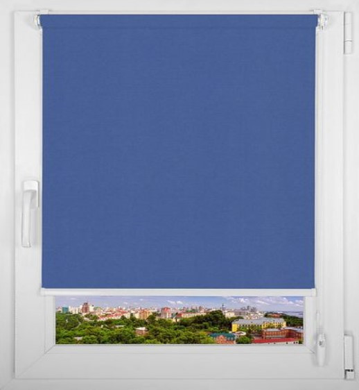 Изображение товара Рулонная штора Jalux Прима плюс I (BO) 85x160 (синий)