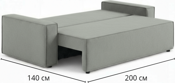 Изображение товара Диван Sundays Home Лофт ( велюр серый)