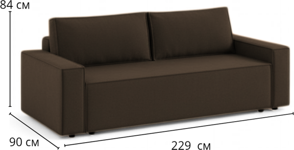 Изображение товара Диван Sundays Home Лофт (велюр коричневый)