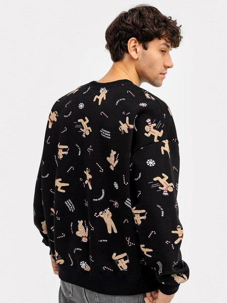 Изображение товара Свитшот Mark Formelle 121866 (р.108-182/188, печенье на черном)