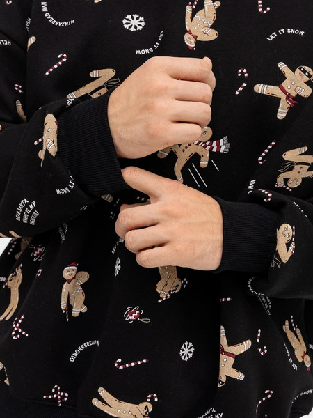 Изображение товара Свитшот Mark Formelle 121866 (р.112-182/188, печенье на черном)