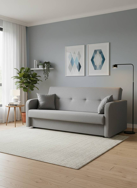 Изображение товара Диван Sundays Home Надежда (рогожка светло-серая)