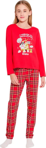 Изображение товара Пижама детская Mark Formelle 567740 (р.98-52, красный/красная клетка)