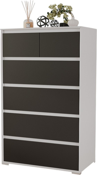 Изображение товара Комод Рэйгрупп Aleksa РГ-05-ВК ARG-5-ВК (белый премиум/кобальт)