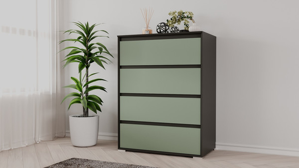 Изображение товара Комод Рэйгрупп Aleksa РГ-04-КZ ARG-4-KZ  (кобальт/зеленый самшит)