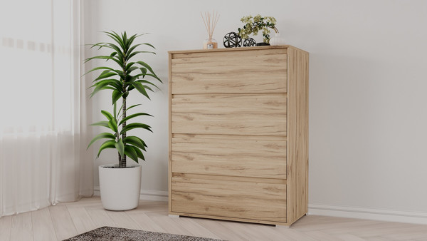 Изображение товара Комод Рэйгрупп Aleksa РГ-04-ЕЕ ARG-4-EE  (дуб элисон/дуб элисон)