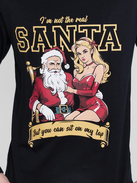 Изображение товара Комплект домашней одежды Mark Formelle 591023 (р.112-102-182/188, черный/черная клетка на красном)