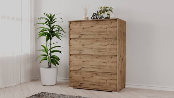 Изображение товара Комод Рэйгрупп Aleksa РГ-04-WW ARG-4-WW  (дуб веллингтон/дуб веллингтон)