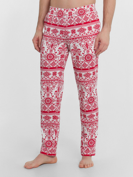 Изображение товара Комплект домашней одежды Mark Formelle 591023 (р.108-98-182/188, красный/новогодний орнамент)