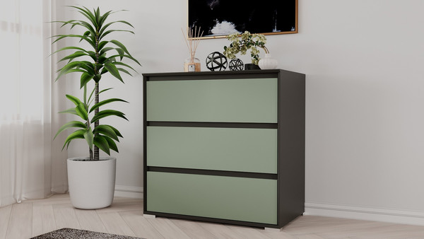 Изображение товара Комод Рэйгрупп Aleksa РГ-03-КZ ARG-3-KZ (кобальт/зеленый самшит)