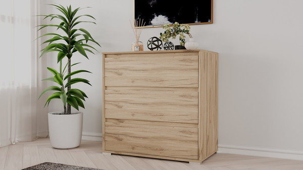 Изображение товара Комод Рэйгрупп Aleksa РГ-03-ЕЕ ARG-3-EE (дуб элисон/дуб элисон)