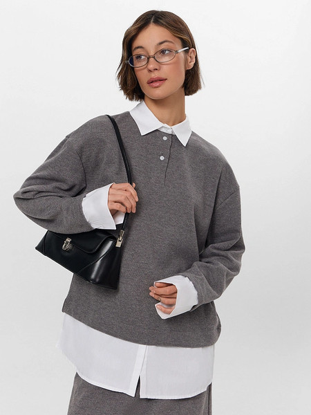 Изображение товара Джемпер Mark Formelle 122816 (р.164/170-84-90, серый меланж Gulle 4654-D)