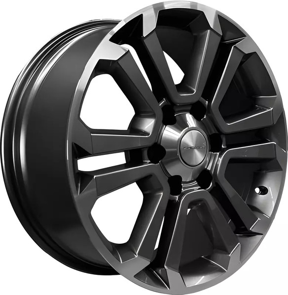 Изображение товара Литой диск Khomen KHW1817 LC Prado 18x7.5" 6x139.7мм DIA 106.1мм ET 25мм (Gray FP)