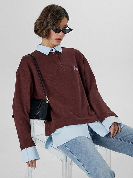 Изображение товара Джемпер Mark Formelle 122816 (р.164/170-92-98, ромовый/646-W вышивка)