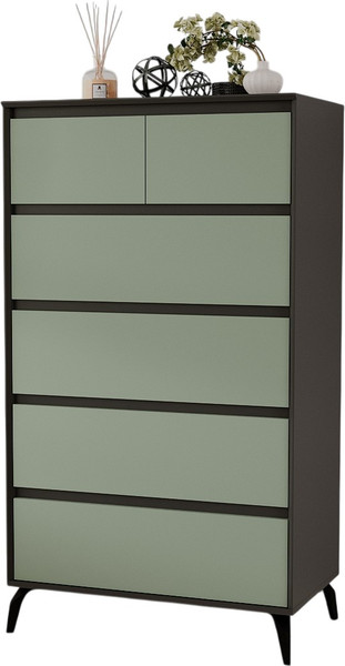 Изображение товара Комод Рэйгрупп Aleksa РГ-05-КZС ARG-5-KZС (кобальт/зеленый самшит/черный)