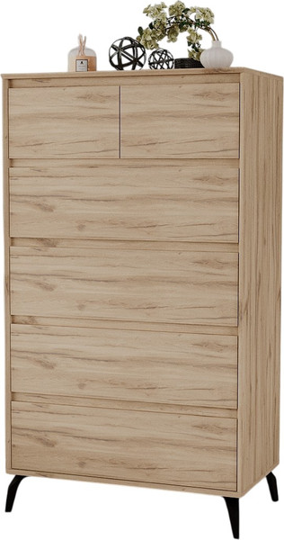 Изображение товара Комод Рэйгрупп Aleksa РГ-05-ЕЕС ARG-5-EEС (дуб элисон/дуб элисон/черный)