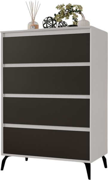 Изображение товара Комод Рэйгрупп Aleksa РГ-04-ВКС ARG-4-ВКС (белый премиум/кобальт/черный)