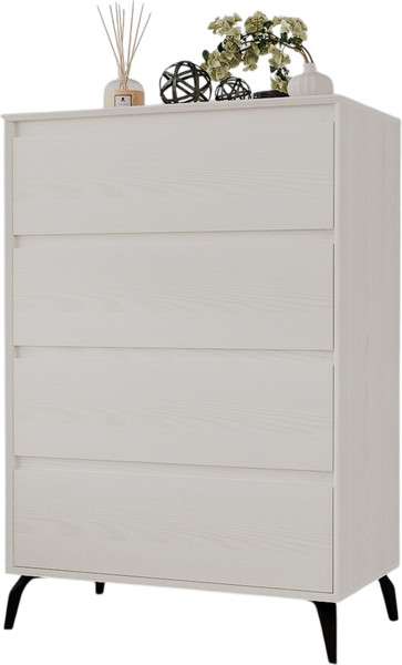 Изображение товара Комод Рэйгрупп  Aleksa РГ-04-YYС ARG-4-YYС (ясень снежный/ясень снежный/черный)