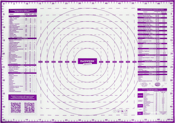 Изображение товара Набор ковриков для теста Daswerk С ножом и скалкой / 608429