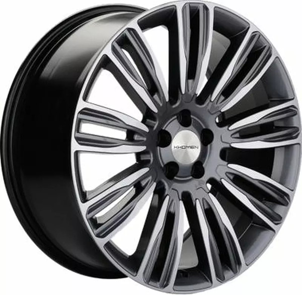 Изображение товара Литой диск Khomen KHW2004 Velar 20x8.5" 5x108мм DIA 63.4мм ET 45мм (Gray FP)