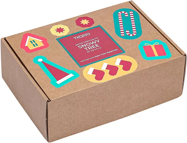 Изображение товара Статуэтка Tkano New Year Essential Snowy tree / TK25-NY_CTR0010