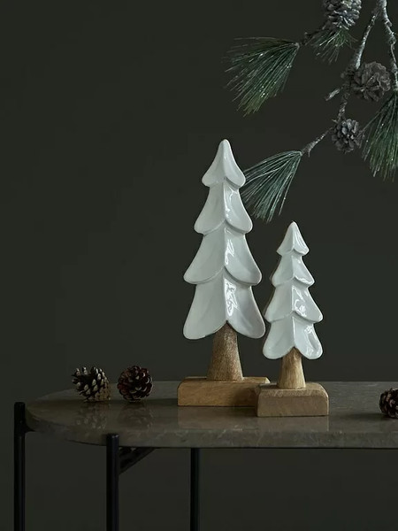 Изображение товара Статуэтка Tkano New Year Essential Snowy tree / TK25-NY_CTR0010