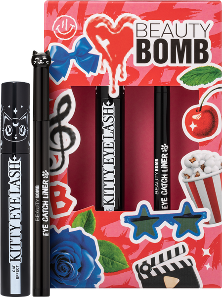 Изображение товара Набор декоративной косметики Beauty Bomb Тушь д/ресниц Kitty Eye Lash 01+Подводка-фломастер Catch liner