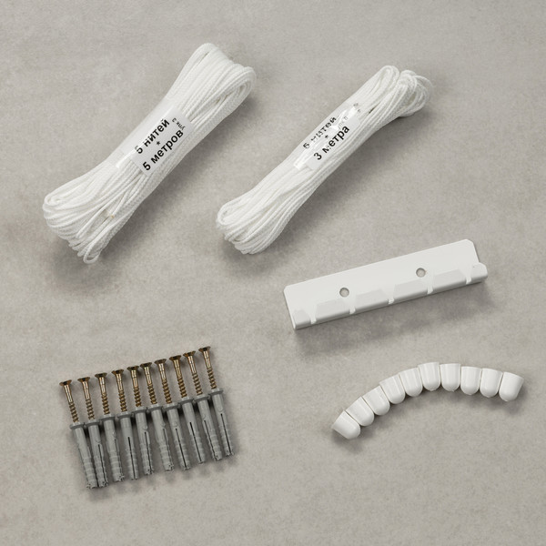 Изображение товара Сушилка для белья Sundays Home Потолочная 5 прутьев 110см (алюминий/белый)