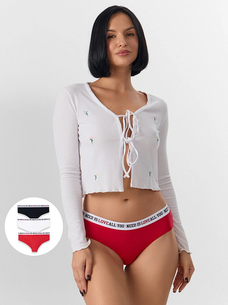 Изображение товара Комплект женских трусов Mark Formelle 412304-3 (р.94, красный)