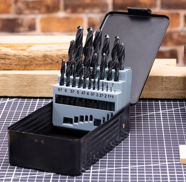 Изображение товара Набор сверл Deli По металлу RS 1-13мм DIN 338 / EDH-MHZ025-ED1 (25шт)