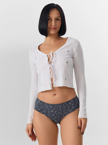 Изображение товара Трусы женские Mark Formelle 412539 (р.102, цветы на темно-сером)