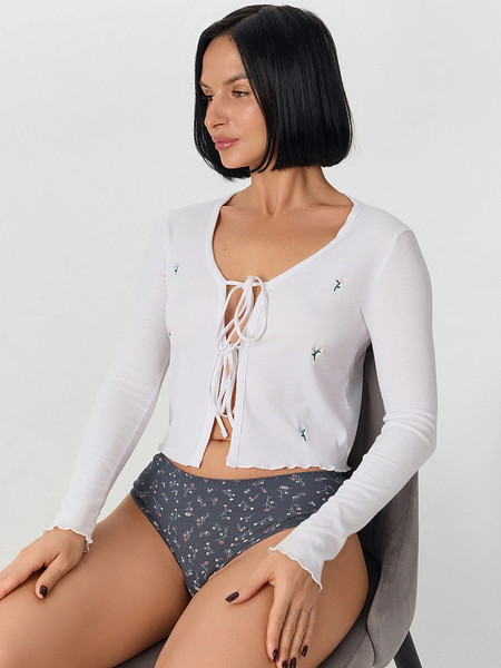 Изображение товара Трусы женские Mark Formelle 412539 (р.102, цветы на темно-сером)