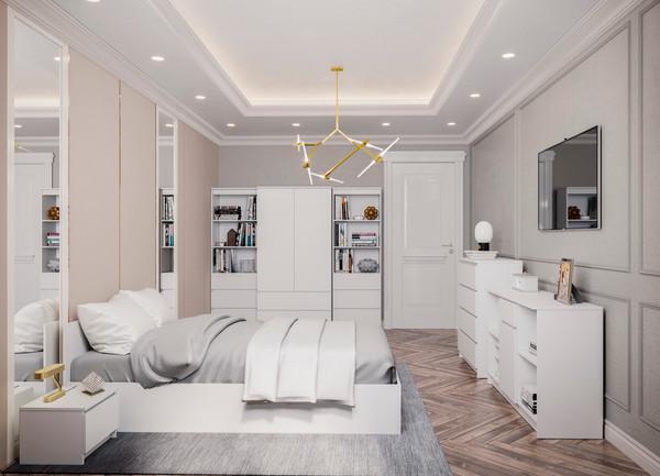 Изображение товара Комод ДСВ Мори МК 804 (белый)