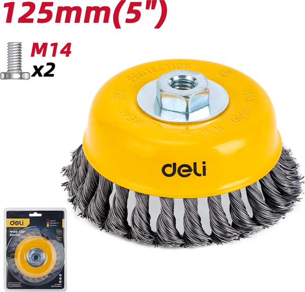 Изображение товара Щетка для электроинструмента Deli EDH-GSS125-E2