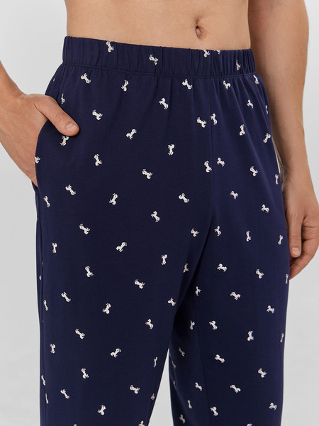 Изображение товара Комплект домашней одежды Mark Formelle 591041 (р.100-90-182/188, белые лошади на темно-синем)