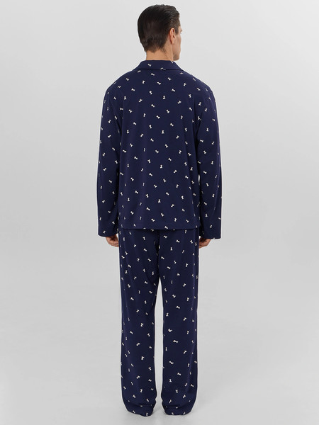 Изображение товара Комплект домашней одежды Mark Formelle 591041 (р.100-90-182/188, белые лошади на темно-синем)
