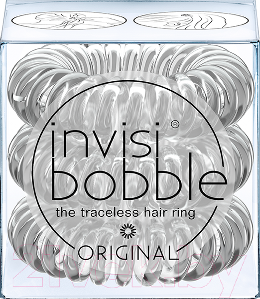 Изображение товара Набор резинок для волос Invisibobble Original Crystal Clear