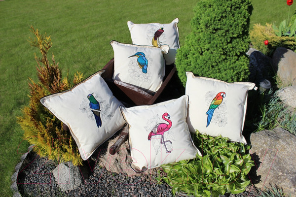 Изображение товара Подушка декоративная MATEX Зимородок / 01-515 (белый)