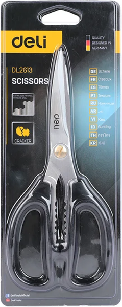 Изображение товара Ножницы строительные универсальные Deli EDL2613 (черный)