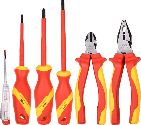 Изображение товара Универсальный набор инструментов Deli Диэлектрический / EDL512006T (6пр)
