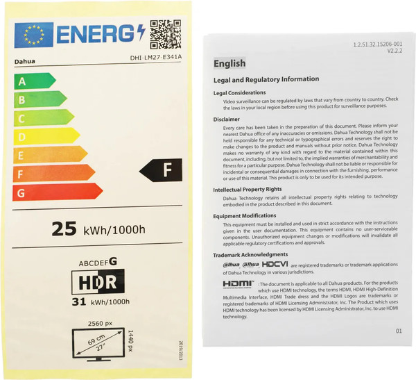 Изображение товара Монитор Dahua DHI-LM27-E341A