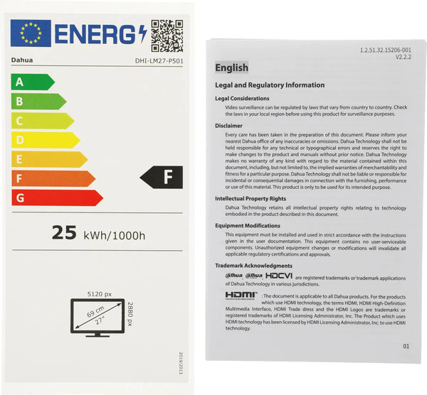 Изображение товара Монитор Dahua DHI-LM27-P501