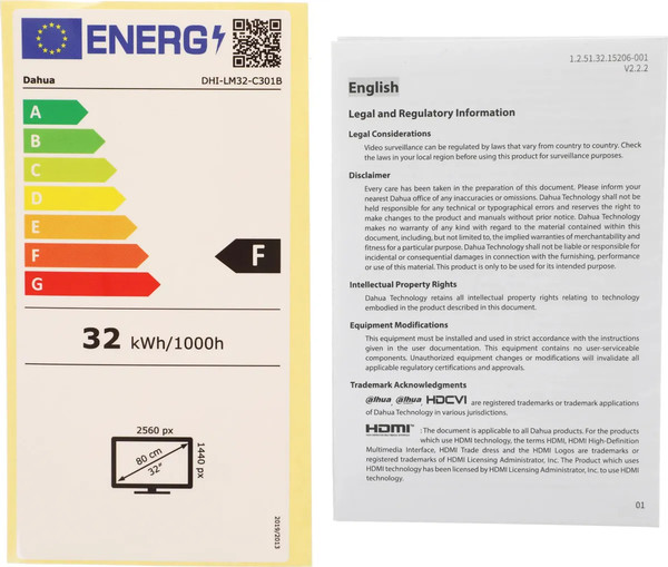 Изображение товара Монитор Dahua DHI-LM32-C301B