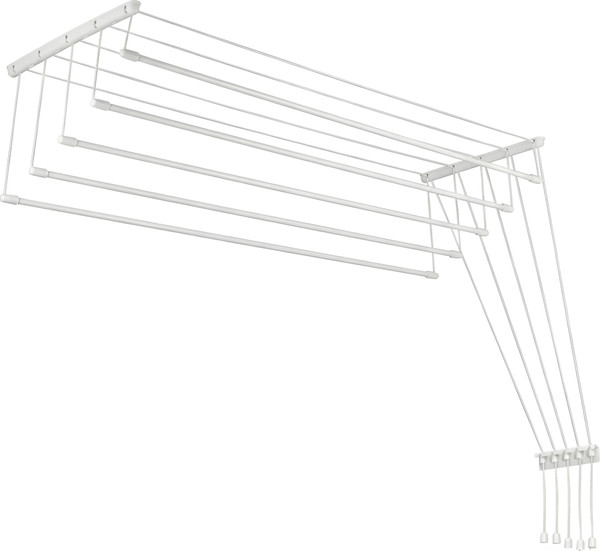 Изображение товара Сушилка для белья Sundays Home Потолочная 5 прутьев 140см (алюминий/белый)